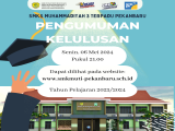 PENGUMUMAN KELULUSAN ANGKATAN KE 12 TAHUN PELAJARAN  2023/2024